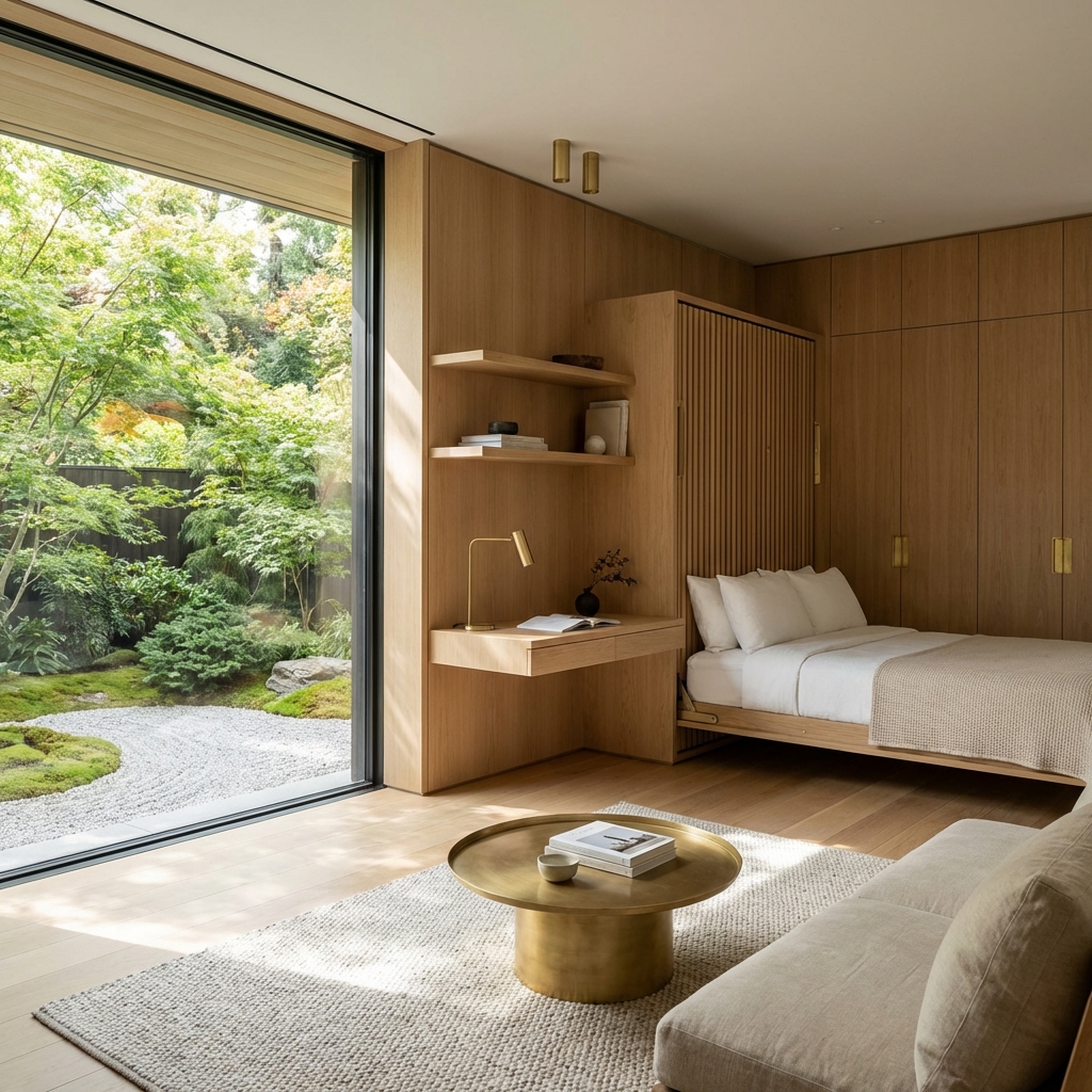 High-end urban studio apartment